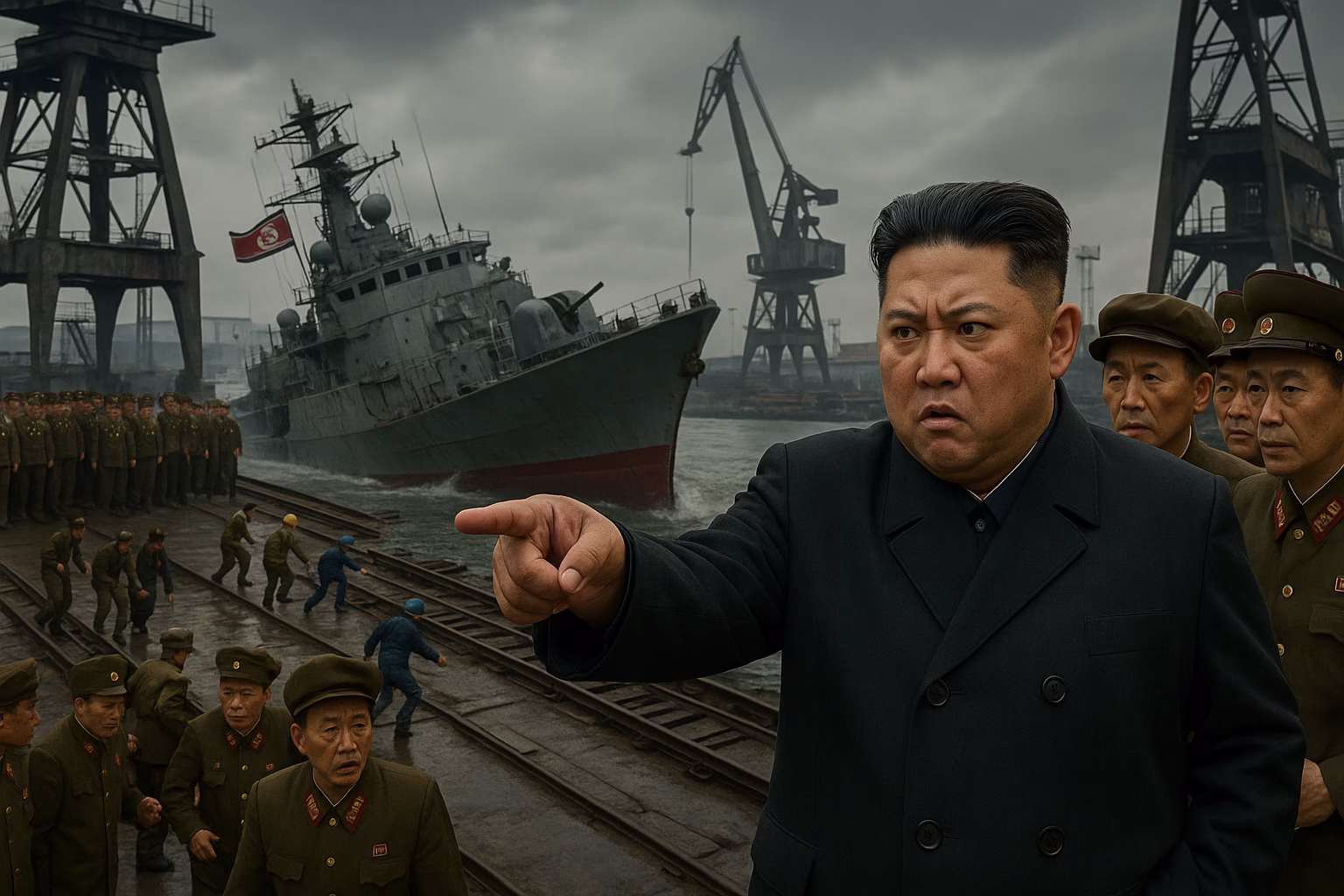 North Korea Investigates Warship Launch Accident