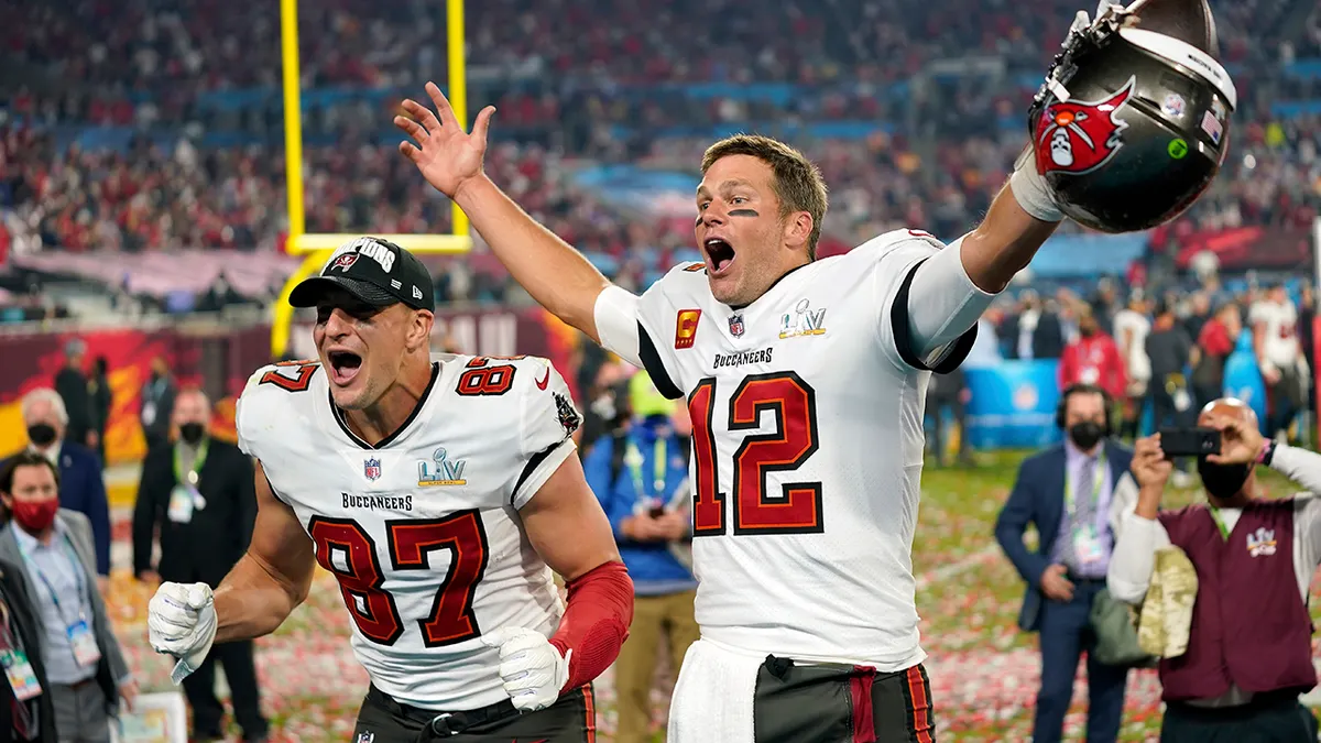 Tom Brady and Rob Gronkowski