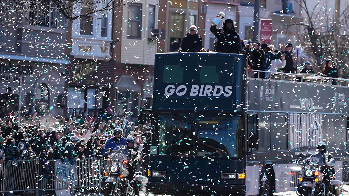 The Philadelphia Eagles parade